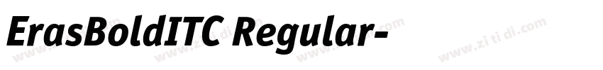 ErasBoldITC Regular字体转换